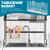 304 Stainless Steel Sink Utensil Holder with Hooks, Dish Drying Rack