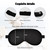 Silk Sleep Mask, Blackout Eye Mask for Sleeping with Adjustable Strap