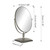 Surdy 10" Vanity Makeup Mirror 1X/3X Magnification Double Sided 360 Degree Swivel Magnifying Mirror for Table, Desk, Countertop Shaving Make Up