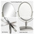 Surdy 10" Vanity Makeup Mirror 1X/3X Magnification Double Sided 360 Degree Swivel Magnifying Mirror for Table, Desk, Countertop Shaving Make Up