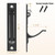 HBL' Pocket Door Hardware Set – 2 Recessed Flush Finger Pulls & 1 Edge Pull, Made of 304 Stainless Steel, Template Included, Black.