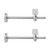 Stainless Steel Handrail Bracket Wall Adjustable,Extended Flat Stair Handrail Bracket,Adjustable Staircase Handrail Bracket,w/Base Flange Cover 2 Pcs