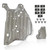 GXARTS 74116TVAA00 Engine Splash Shield Guard Compatible with Honda Accord 2018 2019 2020 2021 2022 Under Car Shield Cover Board with mounting Screws 74116-TVA-A00