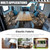 SUITOSELFY Forest Camo RV Seat Covers Dinette Booth Cushions Stretch Camper Cushion Covers 2 Cushion Couch Cover for RV Sofa Breathable Washable RV Bench Seat Covers for Travel Trailer Couch