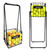 ELKCIP 2-in-1 Portable Pickleball & Tennis Ball Collector - Easily Pick Up Pickleball Retriever Basket Ball Caddy Carrier Picker Hopper with Wheels