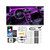 SS VISION Interior Car LED Strip Lights 470 inches Fiber Optic tubing USB Powered RGB 10 in 1 Car Neon with Wireless APP and Remote Control, Ambient Lighting Kits 16 Million Colors,Sync to Music