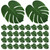 Bcxfbxd 50 Pcs Artificial Palm Leaves Large Leaf Placemats Jungle Theme Party Supplies Tropical Plant Fake Leaves for Hawaiian Luau Party Table Decor