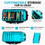Rolling DJ Cable Bag with Wheels, DJ Equipment Bag with Laptop Compartment