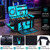 Rolling DJ Cable Bag with Wheels, DJ Equipment Bag with Laptop Compartment