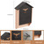 Bat House Big Bat Box for Outdoors,15.8" Weatherproof Wooden Bat Shelter