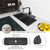 Upgraded Version Silicone Faucet Mat, Kingmall Kitchen Faucet Mat Silicone Faucet Drip Catcher for Kitchen Faucet Drip Catcher, Tailor-Made for Faucets with 1cm(0.4 Inch) Deck Plate【Black】