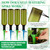 8 Set Plant Watering Devices with Self Spikes and Plastic Bottles, Green