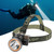 Venlon Rechargeable Diving Headlamp, IPX8 Waterproof Underwater Flashlight, 4 Modes with Battery Level Indicator,10H Runtime Scuba Dive Light with Battery & USB Charger Cable (Mode302 White Light)