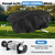 MUAKIOY Winch Cover, Heavy Duty Waterproof Dust-Proof Winch Protection Cover, Ideal for Electric Winches 8500-17500 lbs, Indoor/Outdoor (21.5” x 9.5” x 7.5”) - Black