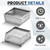 Tuanse 2 Pcs 8.5 x 8.5 x 3'' Stainless Steel Floor Drain Strainer