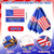 Newwiee 100 Pcs Small American Flags on Stick with Safety Spear Top 4 x 6 Inch 250 Year 1776-2026 Mini Handheld Flags for 250th Anniversary 4th of July Independence Day Patriotic Outside Parade Decor