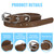 16 Pcs Adjustable Newborn Puppy Collars for Litter - 8 Colors PU Leather Whelping Collars for Puppies, Suitable for Small Medium Breed Dogs & Kittens (9.05-11.41 Inches)