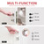 SILIENTWERK 40 Feet Kerf Door Weather Stripping Door Seal, Long Reach V-Shaped Door Seal Strip for Door Frame Door Weatherstripping Insulation Strip Door Soundproofing for Large Gap(White)