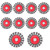 Idong 10 Pack 4 Inch Wire Wheels for 4-1/2" Angle Grinder, Twist Knotted Wire Wheel Brush with 5/8 Inch-11 Threaded Arbor, Carbon Steel Wire for Heavy Duty Rust, Paint, Corrosion Removal
