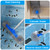 TidyMister Pool Brush with Pole - 20’’ 2-in-1 Detachable Round Brush with Extra Side Brush for Cleaning Hard-to-Reach Corners, 9 FT Aluminum Extended Pool Pole with Hidden Hook Retriever