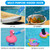 TidyMister Pool Brush with Pole - 20’’ 2-in-1 Detachable Round Brush with Extra Side Brush for Cleaning Hard-to-Reach Corners, 9 FT Aluminum Extended Pool Pole with Hidden Hook Retriever