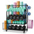 Dumbbell Rack with Wheels, Adjustable Heavy Duty Weight Stand for Dumbbells Kettlebells, Multi-Purpose Home Gym Storage Organizer for Yoga Mat Foam Roller, Workout Equipment Storage Rack