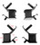 4 Same Large Thick Anti Vibration Rubber Mounts Replaces 11HP 13HP 389CC 420CC Gas Generator Replaces Harbor Freight Predator 7000/8750W 7250/9000 Watts Generator