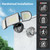 iMaihom 180W Dusk to Dawn Outdoor Lighting, 18000LM LED Flood Light with Remote Control, IP65 Waterproof Outdoor Security Light with Photocell, 3 Adjustable Heads, 6500K Floodlight for Yard Garage