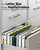 Ansook Plastic Hanging File Folders Letter Size, Expandable 4 Inch File Folders with 1/5-Cut Tabs, Pastel Hanging File Folder Organizer for for Filing Cabinet, Bulky Files & Medical Charts - 6 Pack