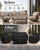 Patio Furniture Covers 4 Piece Set, 600D Waterproof Heavy Duty Outdoor Furniture Covers,Fit Wicker Patio Sofa, Swivel Rocker Chair and Coffee Table,Black