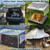 12x20FT 85% Aluminet Shade Cloth with Grommets, Heat Reflective Tarp Cover