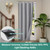 HOMEIDEAS Doorway Curtains, Privacy Grommet Closet Curtain for Bedroom, Blackout Temporary Door, Accordion Door Coverings, Tie Back Insulated Drape, Light Grey, W39 x L78 Inch, 1 Panel