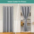 HOMEIDEAS Doorway Curtains, Privacy Grommet Closet Curtain for Bedroom, Blackout Temporary Door, Accordion Door Coverings, Tie Back Insulated Drape, Light Grey, W39 x L78 Inch, 1 Panel