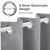 HOMEIDEAS Doorway Curtains, Privacy Grommet Closet Curtain for Bedroom, Blackout Temporary Door, Accordion Door Coverings, Tie Back Insulated Drape, Light Grey, W39 x L78 Inch, 1 Panel