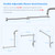 lives Shower Head Extension Arm, 20-Inch Adjustable, 1/2-14 NPSM, Chrome