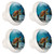 ithuaoats 4 Pack Cabinet Knobs, Sea Turtle Seabed White Knobs with Screws Round Furniture Drawer Pulls Handle for Dresser Cupboard Wardrobe Closet Hardware