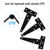 T Strap Hinges Heavy Duty, Shed Door Gate Hinges(Black) (12 Pcs *4 inch)