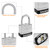 DAERDUO 24 Pack 40 mm (1-9/16") Keyed Alike Laminated Padlocks with 48 Keys, Hardened Steel Short Shackle, Heavy-Duty Locks for Gym Lockers, Toolboxes, School Lockers, and Hasp Latches