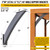 Epcee Heavy Duty 45 Degree Angle Support Bracket 2"×4" (Actual: 1.5"×3.2") Wood Beam Support Hardware Degree Post Bracket for Gazebos Pagola Porches 2Pcs