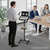 MAHANCRIS Podium Stand with Microphone Stand, Standing Desk and Laptop Desk with Storage Tray, 28.9-42.7 Inch Adjustable Height Portable Lectern for Classroom, Conference Room, Black LPBK4001