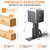 YSJWAER Roof Rise Bracket Patio - Upgrade Heavy Duty Pergola Roof Riser Beam Brackets Adjustable Angle Support for 4x4/4x6 Lumber 3Pcs