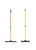 FURemover Pet Hair Removal Rubber Broom, 60" Handle, 2-Piece Set