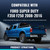 PIT66 3Pcs Flex‑Step Tailgate Molding Trim Fit Ford F250 F350 2008‑2016