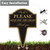 Keep Off the Grass Sign, Yuntarda 2-Pack 10”x14” Stay Off Grass for Yard with Stake Double Sided No Poop Dog Sign for Lawn Easy Install for Outdoor Use