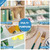 Hersvin Shelf Liners 16 in x 20 ft EVA Drawer Mats, Non-Adhesive Cupboard Protector, Kitchen Cabinet Lining Fridge Liner (Clear Flat Dot, 40.7x610cm)