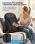 COMFIER Ultra-Slim Shiatsu Back Massager with Heat,Upper & Lower Back Massager, 4D Deep Tissue Chair Massager for Office,Heated Massage Chair,Up–Down Moving 20 Nodes