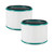 2 Pack, HP01 HP02 Filter Compatible with Dyson Desk Purifier, Dyson Pure Cool Link Desk DP01 DP02, Dyson Pure Hot + Cool Link HP01 HP02, Replaces Part # 968125-03 2 Pack, HP01 HP02 Filter Compatible with Dyson Desk Purifier, Dyson Pure Cool Link Desk DP01 DP02, Dyson Pure Hot + Cool Link HP01 HP02, Replaces Part # 968125-03