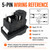 KJD17/120V Switch 120V 16A 5-Pin (1-Pack) No-Volt Release Electromagnetic Push Button Switch, 46 x 22 mm Cutout, for Concrete Mixer Table Saw Power Tool