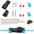 Linkstyle 10 Sets 2 Pin Weather Pack Connectors Kit 14-12 AWG, 2 Wire Waterproof Automotive Electrical Connectors Plug, Male Female Quick Connect/Disconnect wire Splice Kit