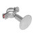 Beduan 1 Inch Stainless Steel Pipe Support Wall Ceiling Mount Pipe Strap Clamp Adjustable Pipe Bracket Holder for PVC Metal Water Pipe Tube Fitting (Range 25-27mm/1-1.06",Height:100mm-200mm)